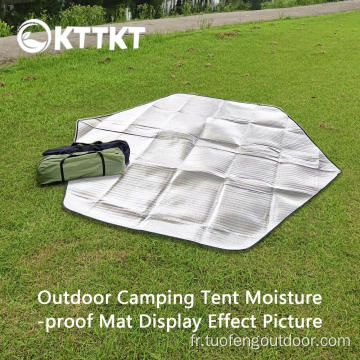 Mat d&#39;humidité de tente hexagonale de camping extérieur